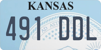 KS license plate 491DDL