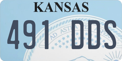 KS license plate 491DDS