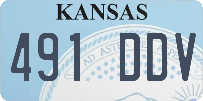 KS license plate 491DDV