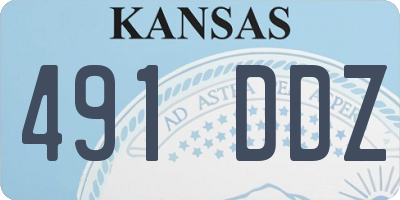 KS license plate 491DDZ