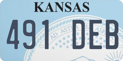 KS license plate 491DEB