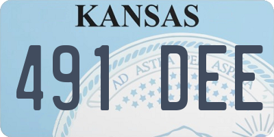 KS license plate 491DEE