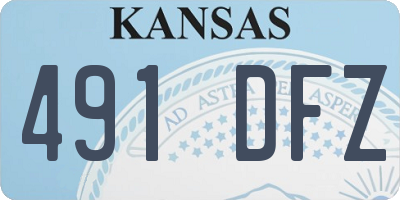 KS license plate 491DFZ