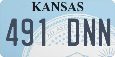 KS license plate 491DNN
