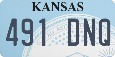 KS license plate 491DNQ