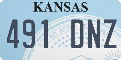 KS license plate 491DNZ