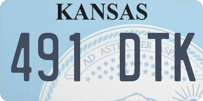 KS license plate 491DTK