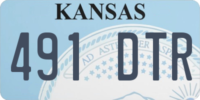 KS license plate 491DTR