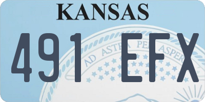 KS license plate 491EFX