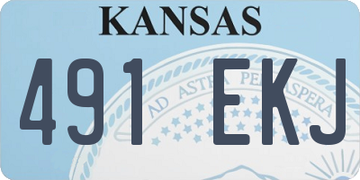 KS license plate 491EKJ