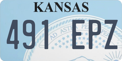 KS license plate 491EPZ