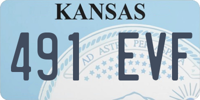 KS license plate 491EVF