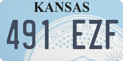 KS license plate 491EZF
