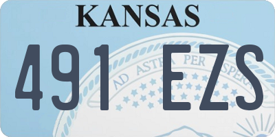KS license plate 491EZS