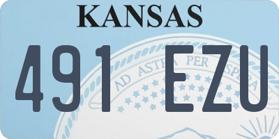 KS license plate 491EZU