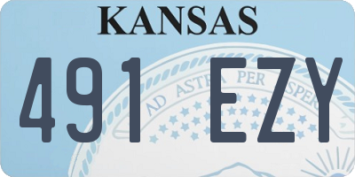 KS license plate 491EZY