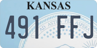 KS license plate 491FFJ