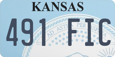 KS license plate 491FIC