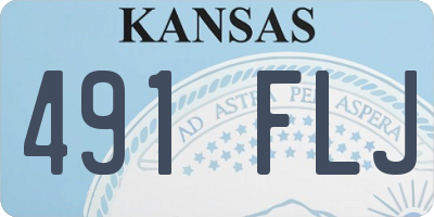 KS license plate 491FLJ