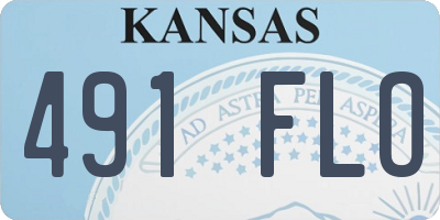KS license plate 491FLO