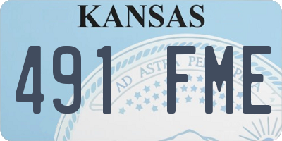 KS license plate 491FME