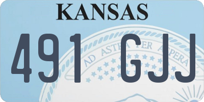 KS license plate 491GJJ