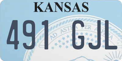 KS license plate 491GJL