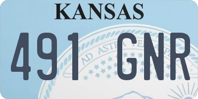KS license plate 491GNR
