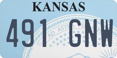 KS license plate 491GNW