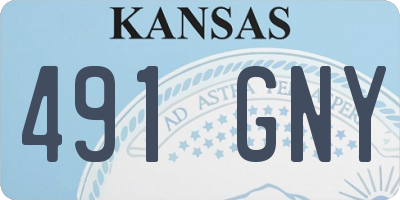 KS license plate 491GNY