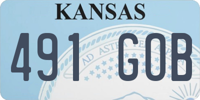 KS license plate 491GOB