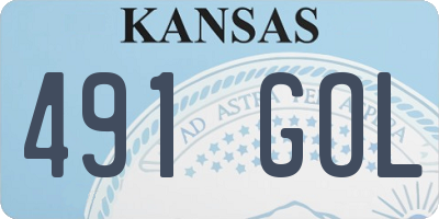 KS license plate 491GOL