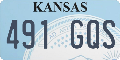 KS license plate 491GQS