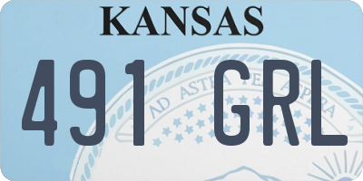 KS license plate 491GRL
