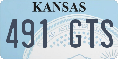 KS license plate 491GTS