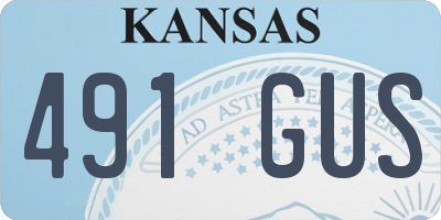 KS license plate 491GUS