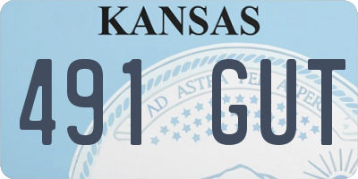 KS license plate 491GUT