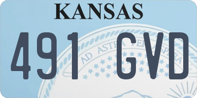 KS license plate 491GVD
