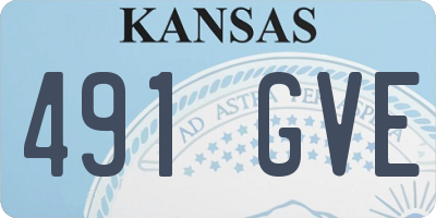 KS license plate 491GVE