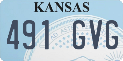 KS license plate 491GVG