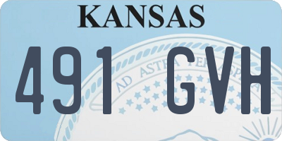 KS license plate 491GVH
