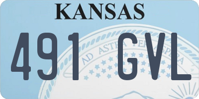 KS license plate 491GVL