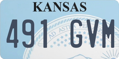 KS license plate 491GVM