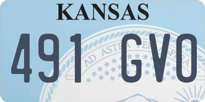 KS license plate 491GVO