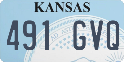 KS license plate 491GVQ