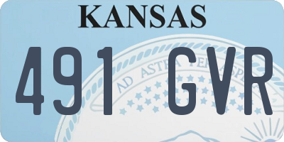 KS license plate 491GVR
