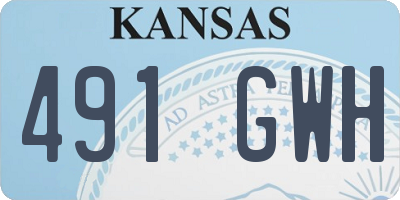 KS license plate 491GWH