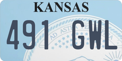 KS license plate 491GWL