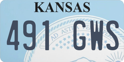 KS license plate 491GWS