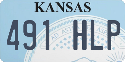 KS license plate 491HLP